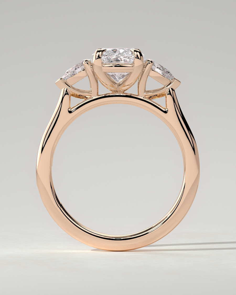 Cataleya Trilogy Cushion Ring