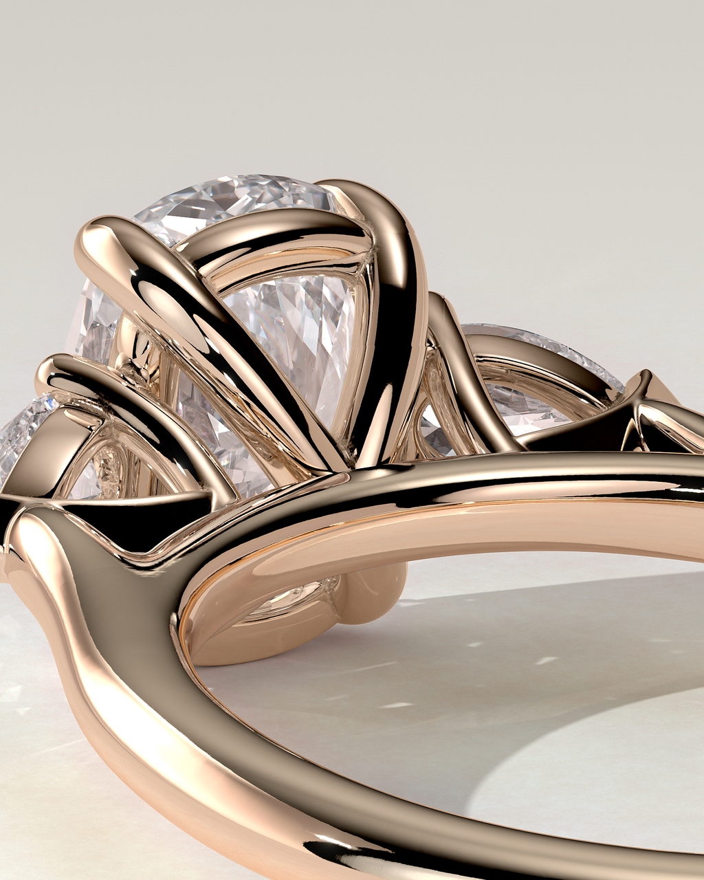 Cataleya Trilogy Cushion Ring