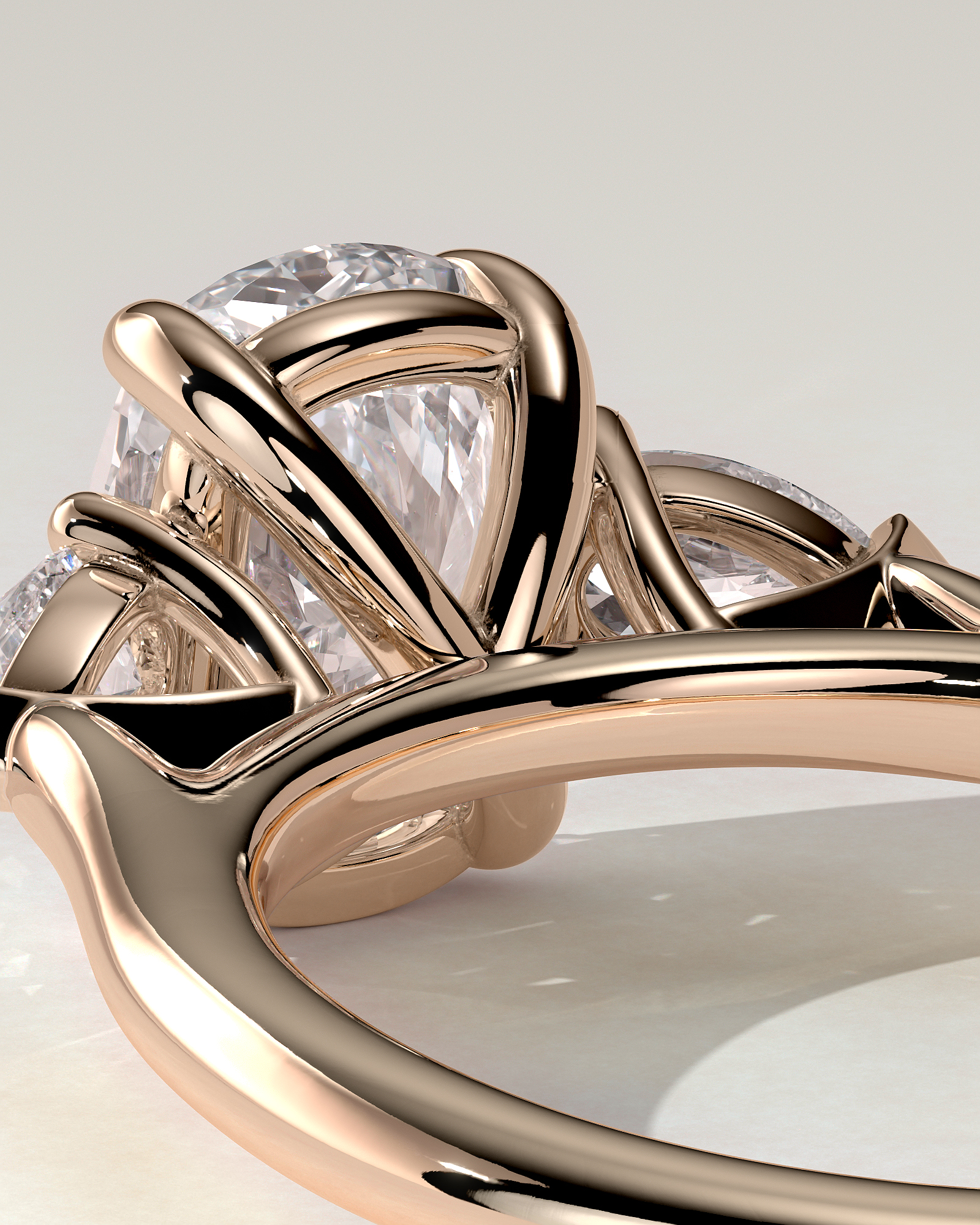 Cataleya Trilogy Cushion Ring