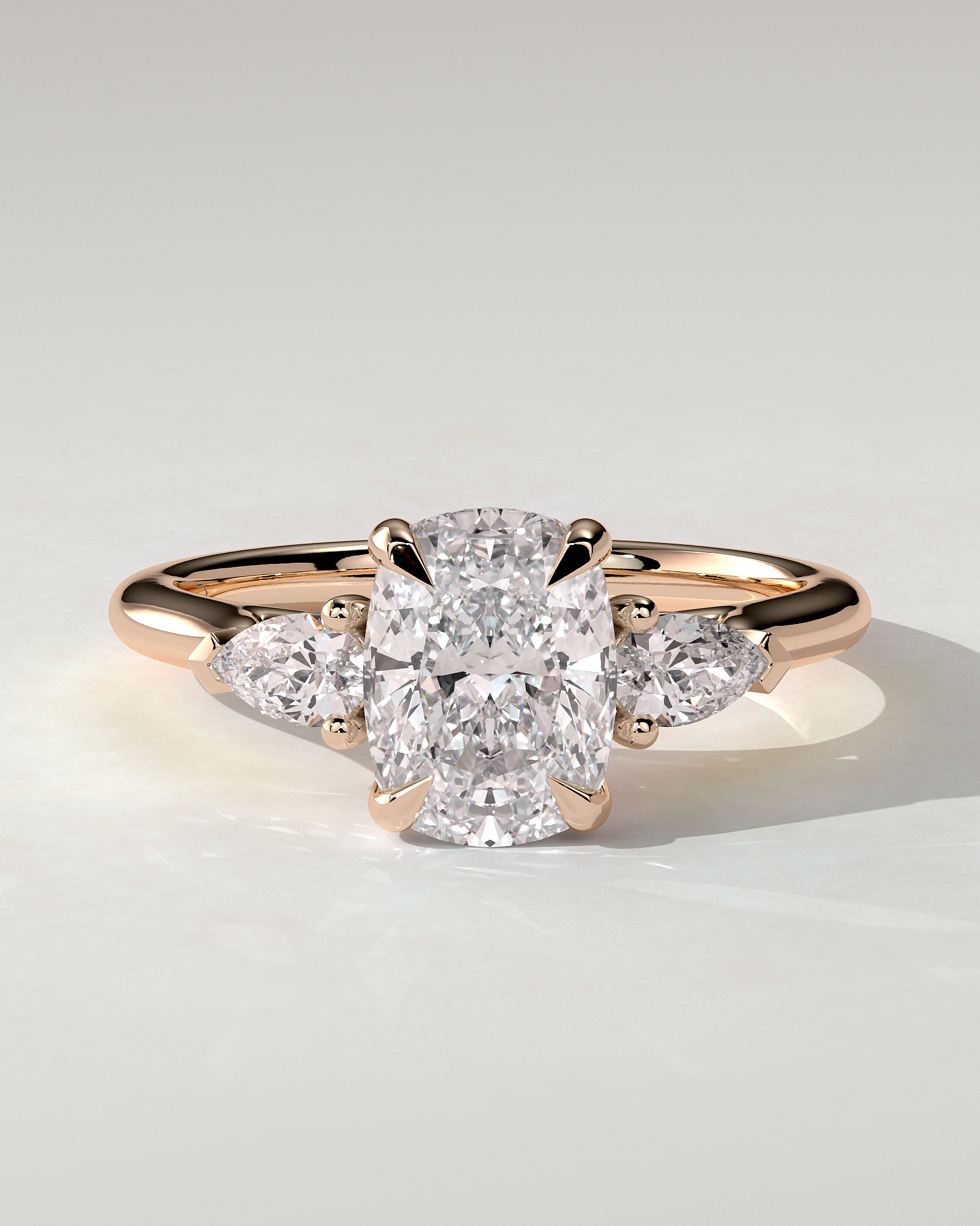 Cataleya Trilogy Cushion Ring
