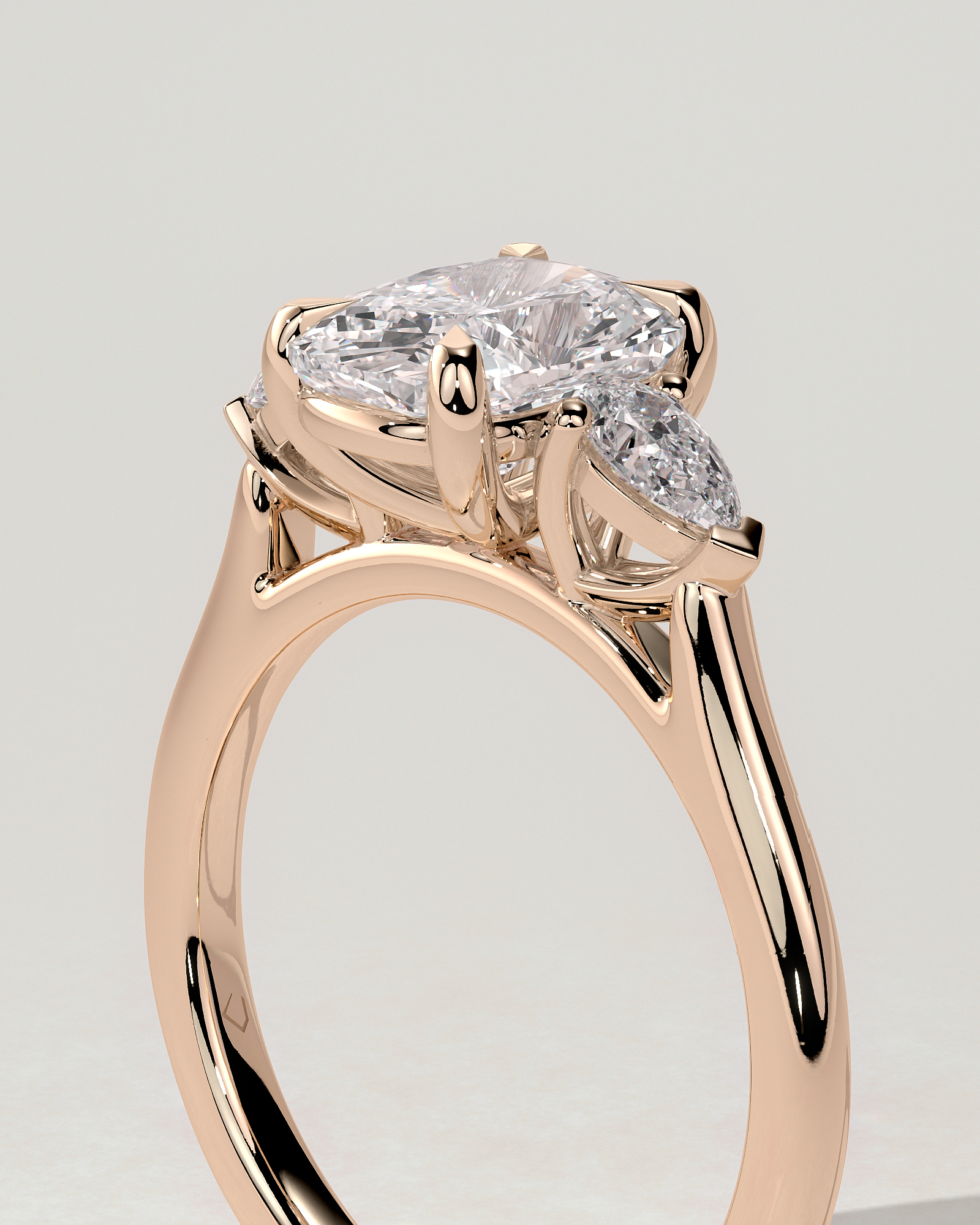 Cataleya Trilogy Cushion Ring