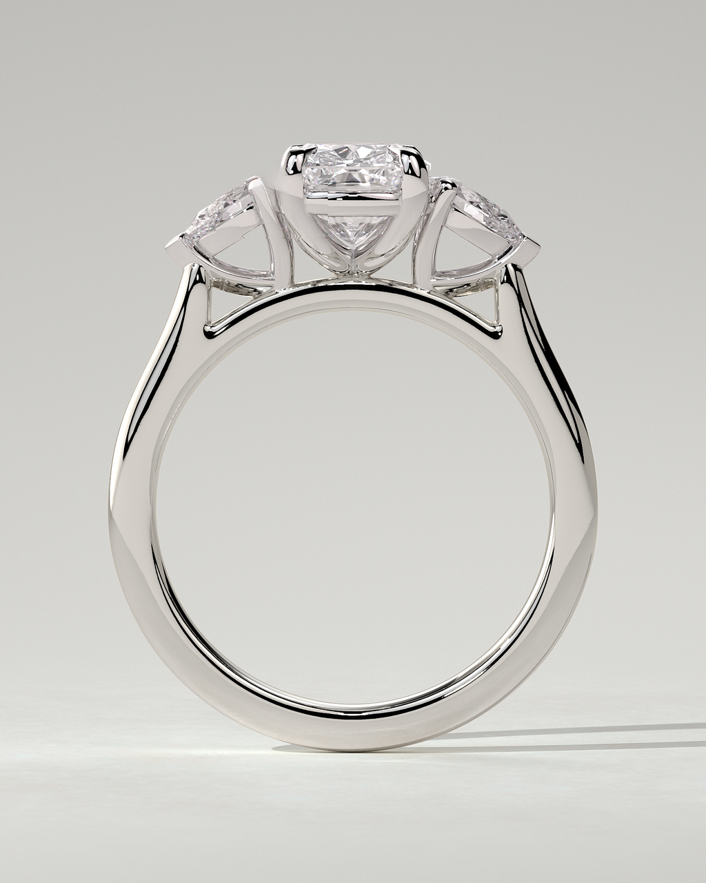 Cataleya Trilogy Cushion Ring