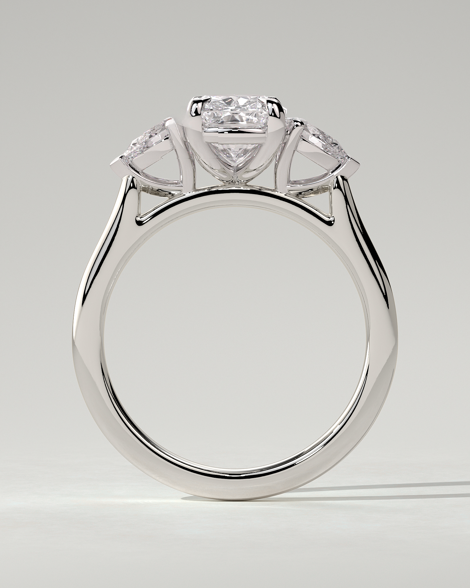 Cataleya Trilogy Cushion Ring