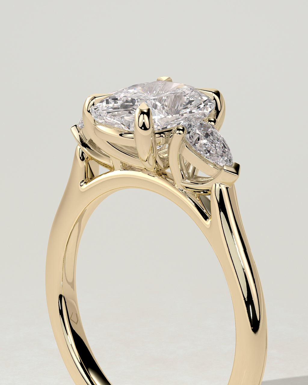 Cataleya Trilogy Cushion Ring