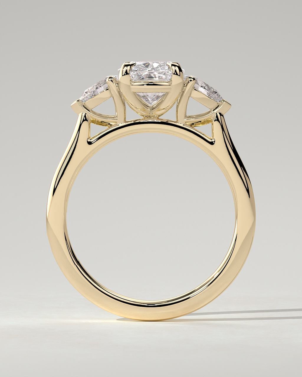 Cataleya Trilogy Cushion Ring