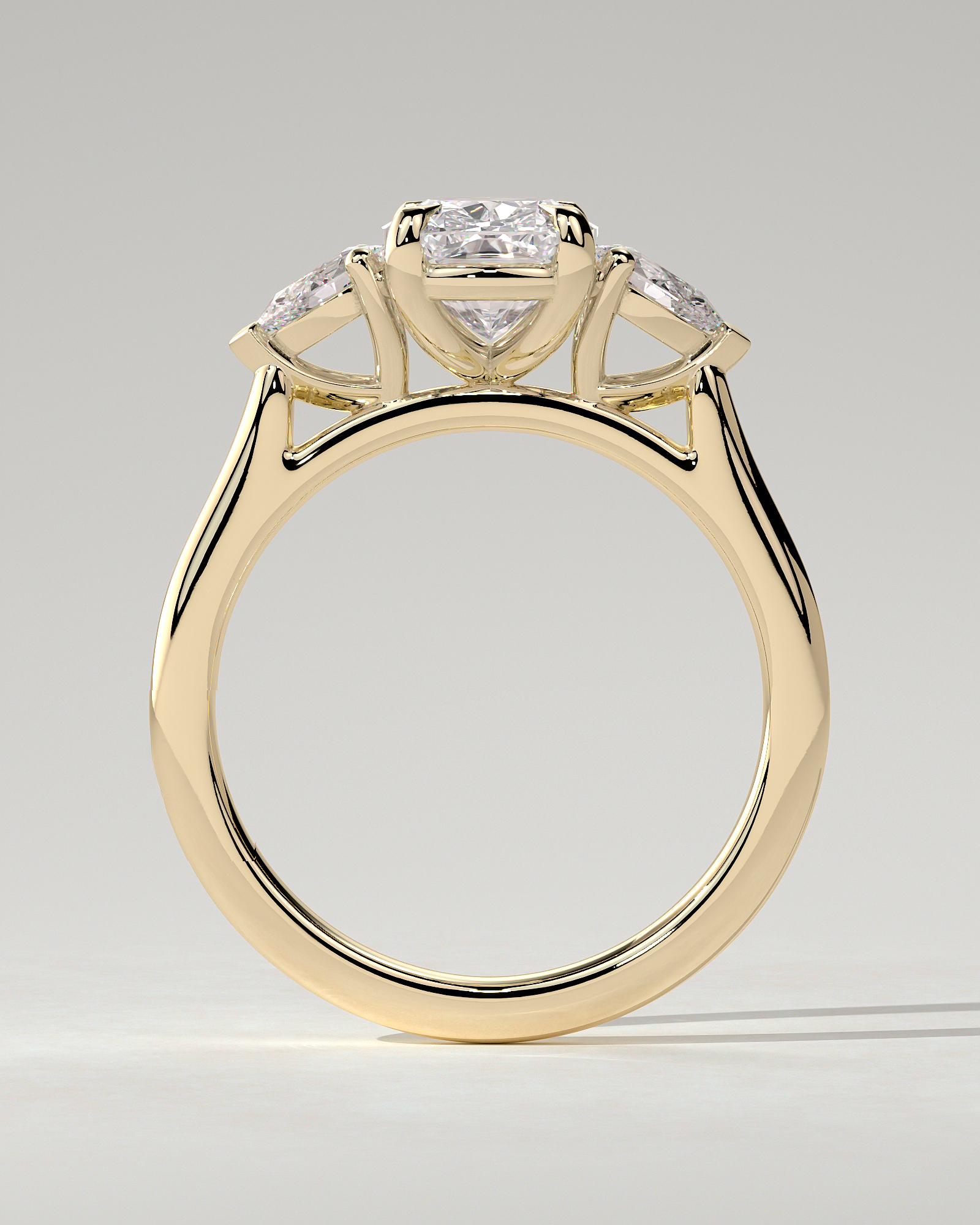 Cataleya Trilogy Cushion Ring