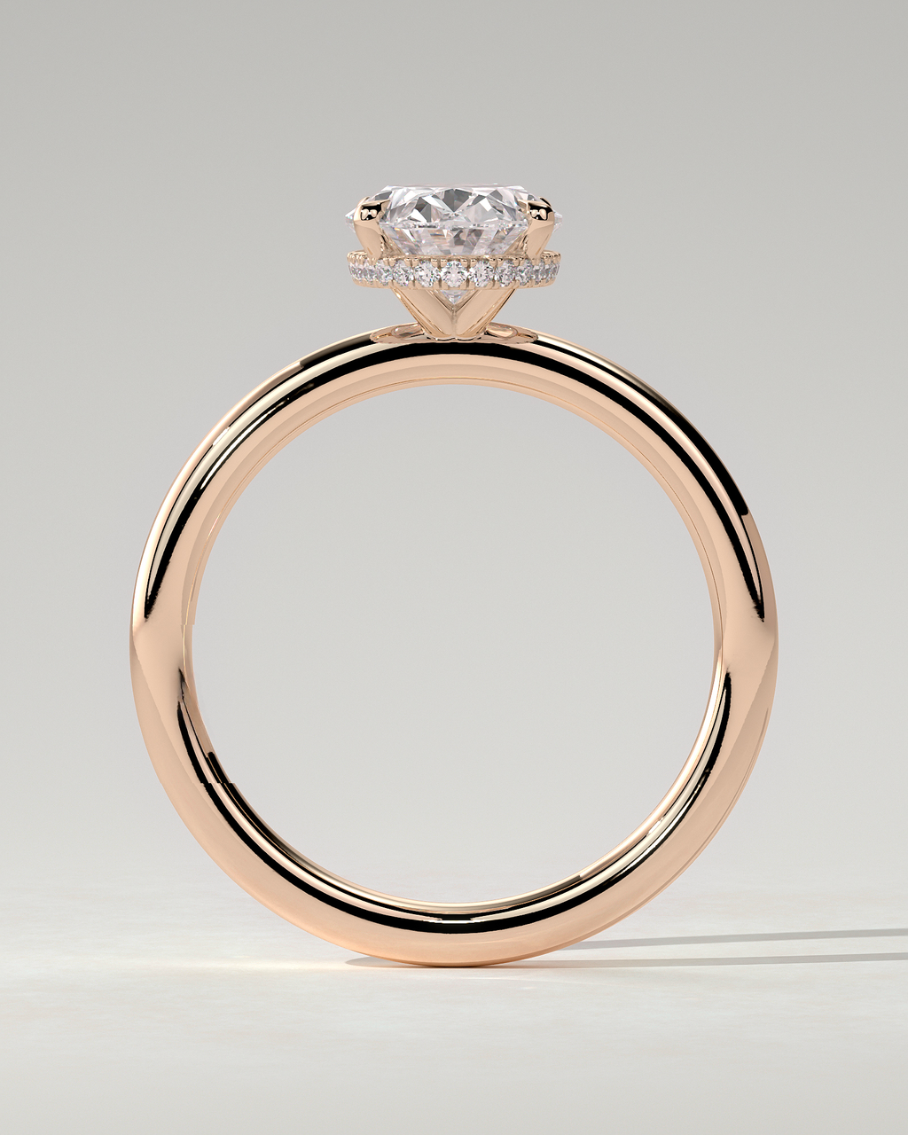 Cecilia Solitaire Oval Ring