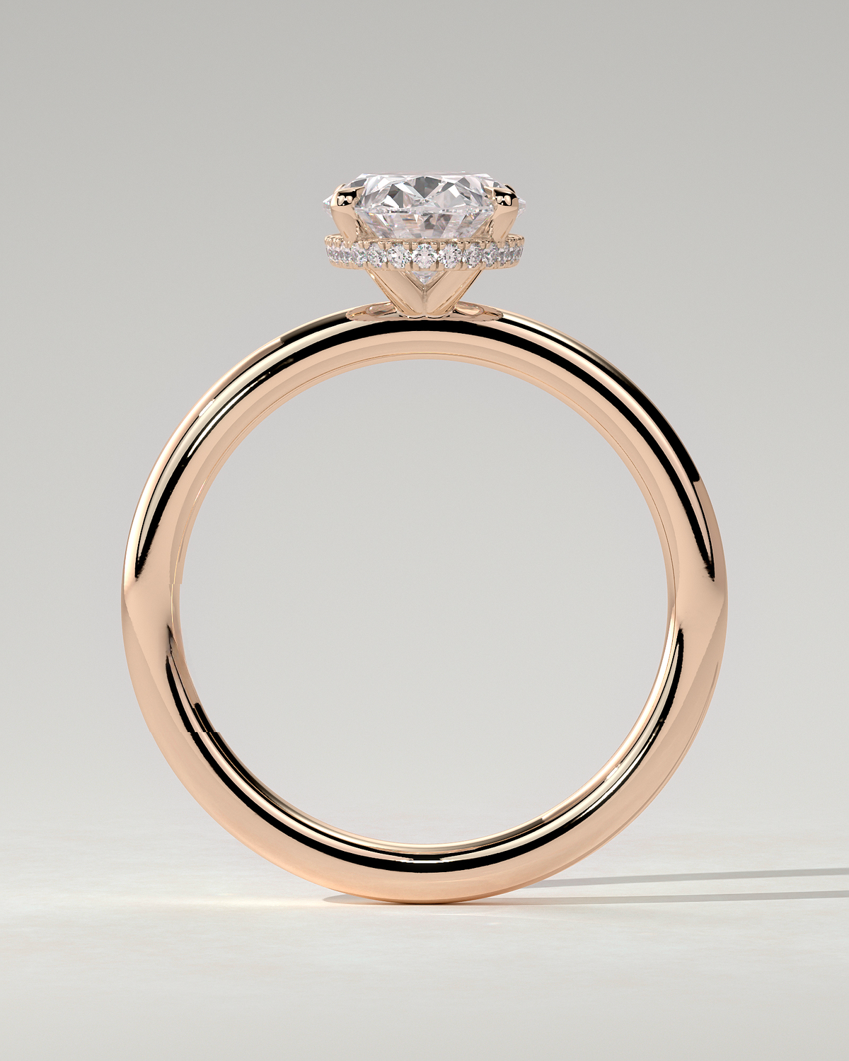 Cecilia Solitaire Oval Ring