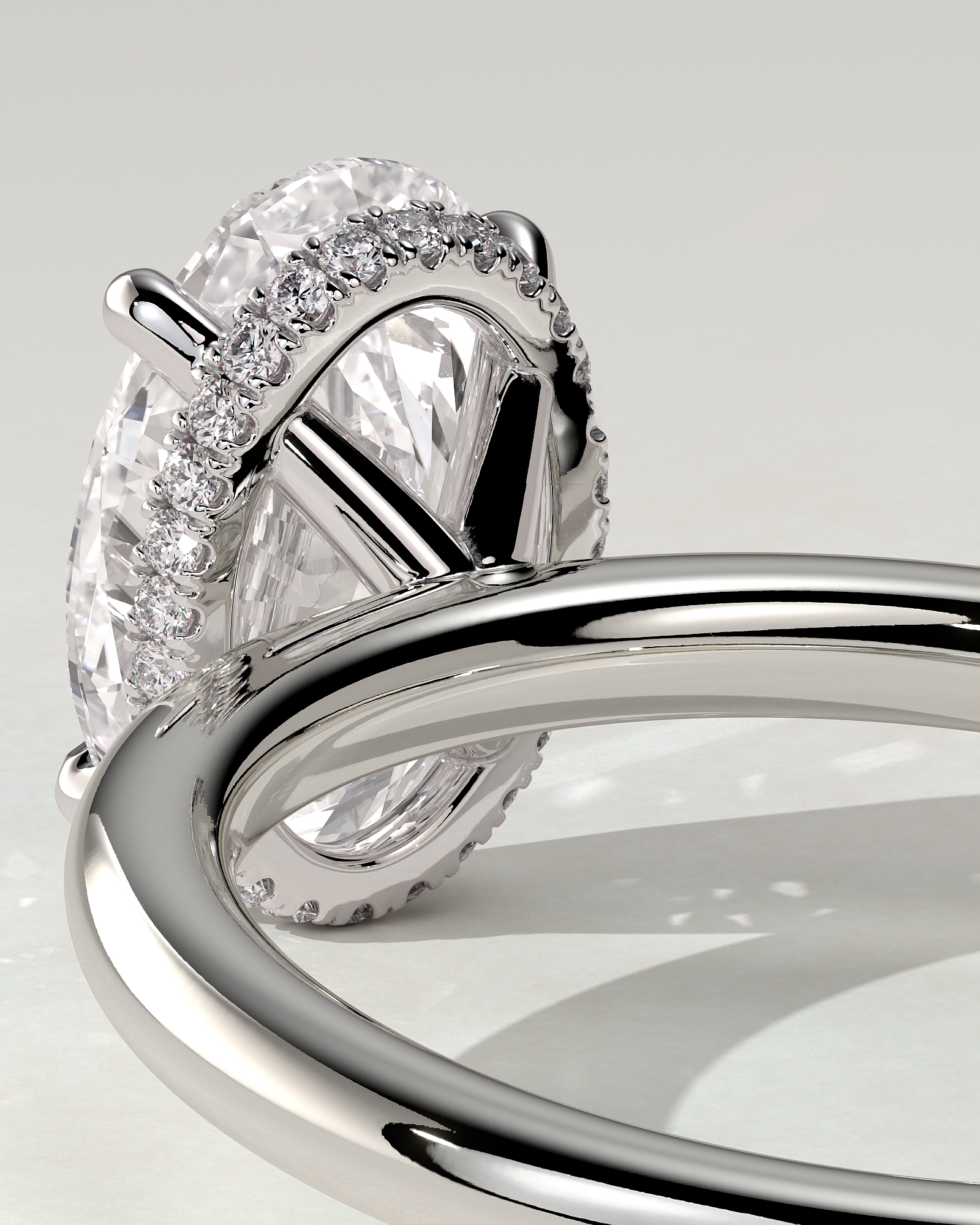 Cecilia Solitaire Oval Ring