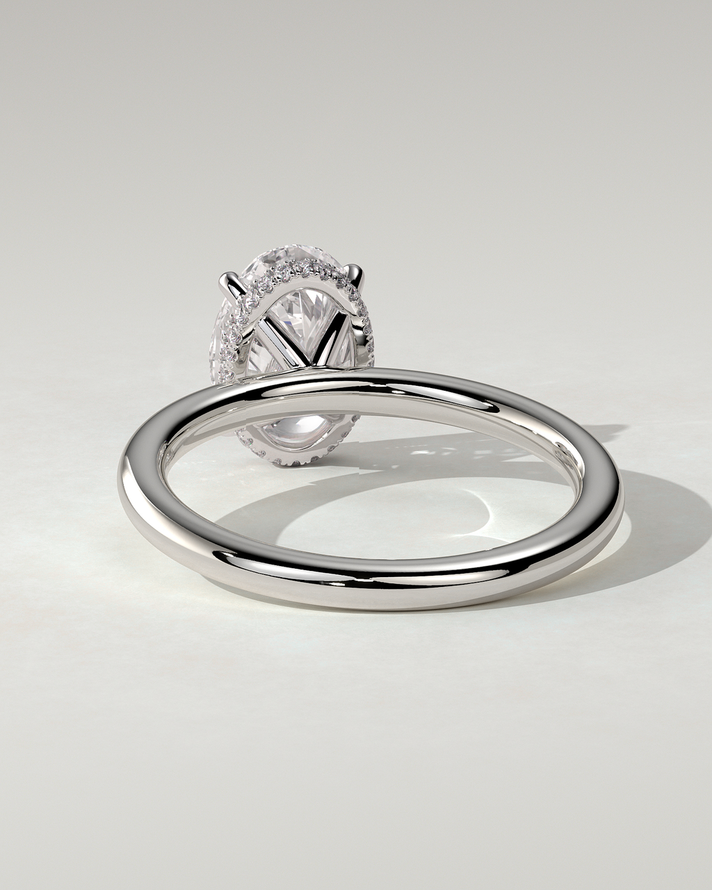 Cecilia Solitaire Oval Ring