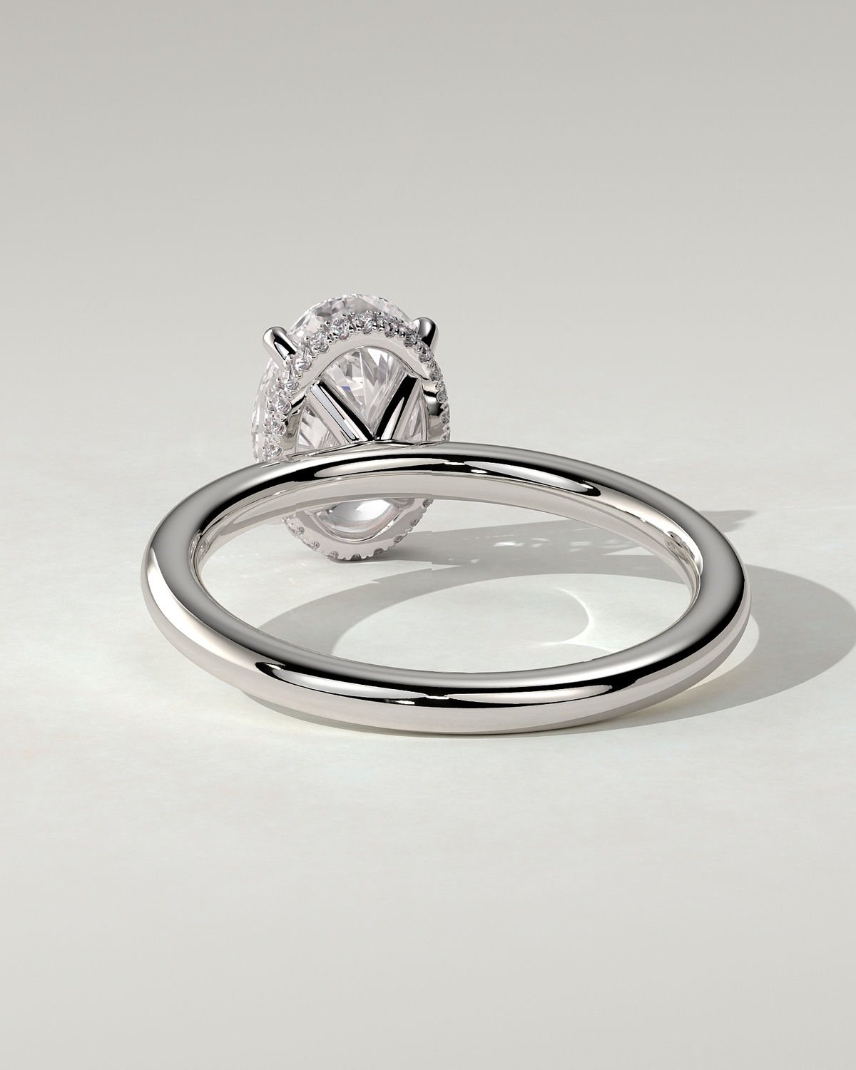 Cecilia Solitaire Oval Ring