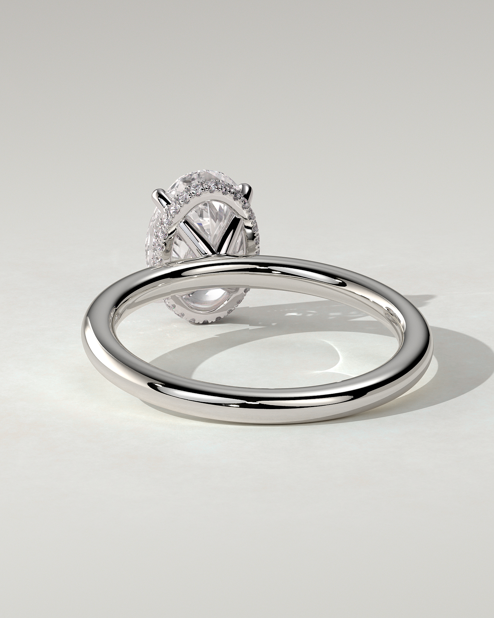Cecilia Solitaire Oval Ring