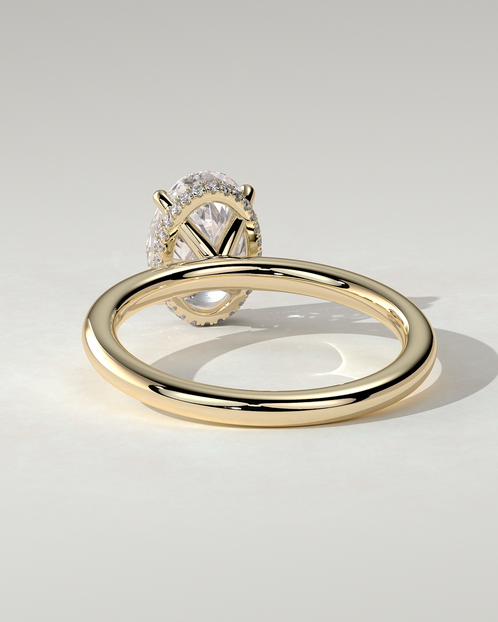 Cecilia Solitaire Oval Ring