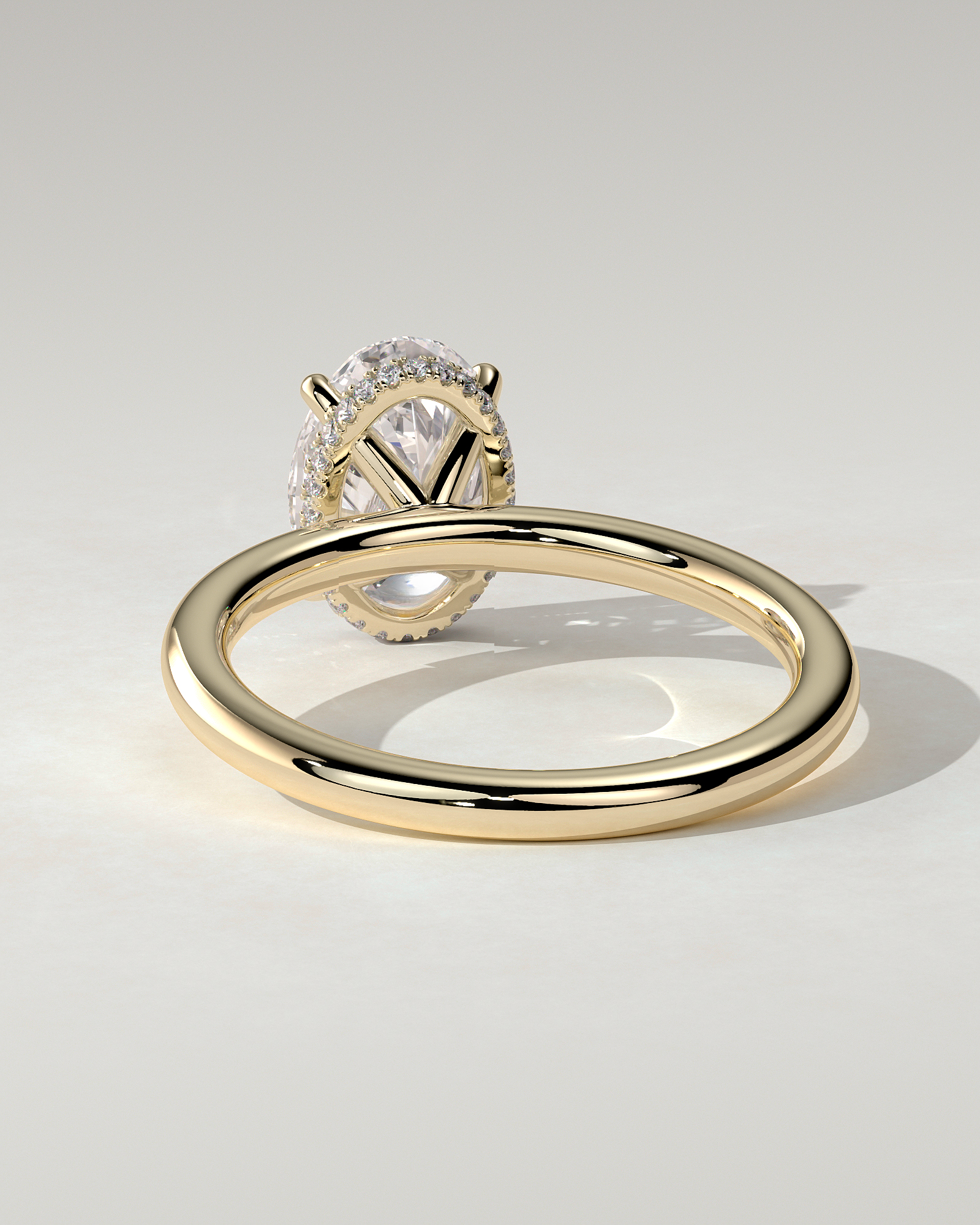Cecilia Solitaire Oval Ring
