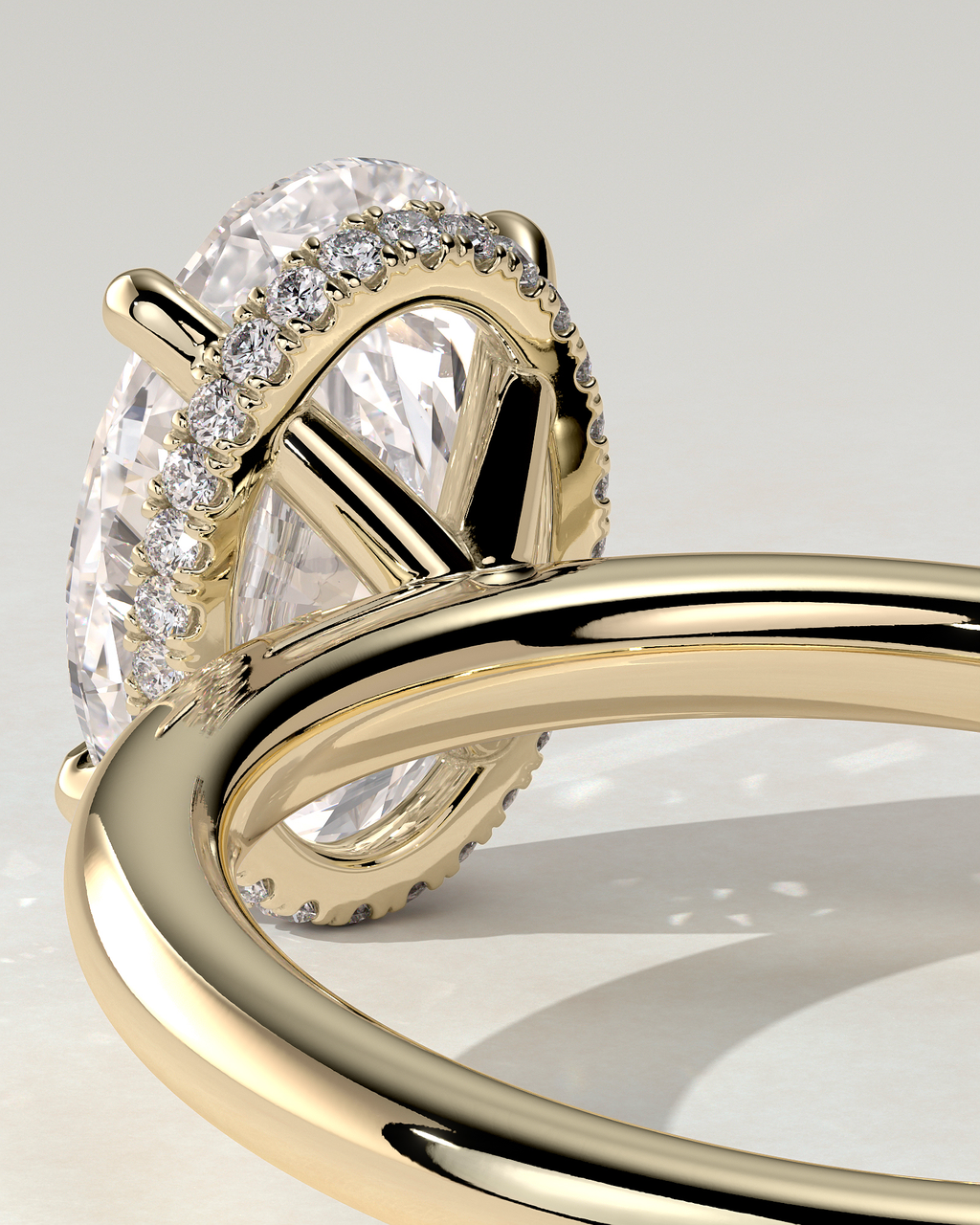 Cecilia Solitaire Oval Ring