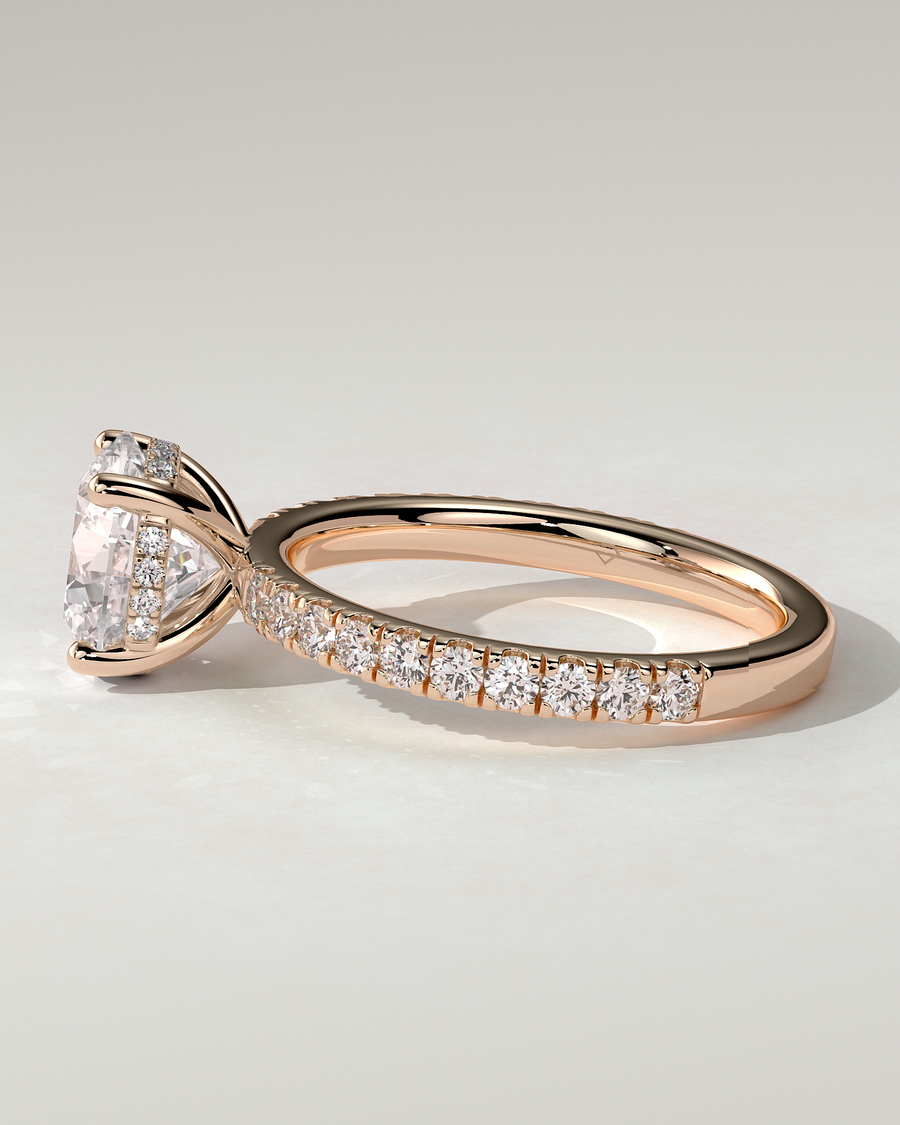 Charlie Solitaire Round Ring
