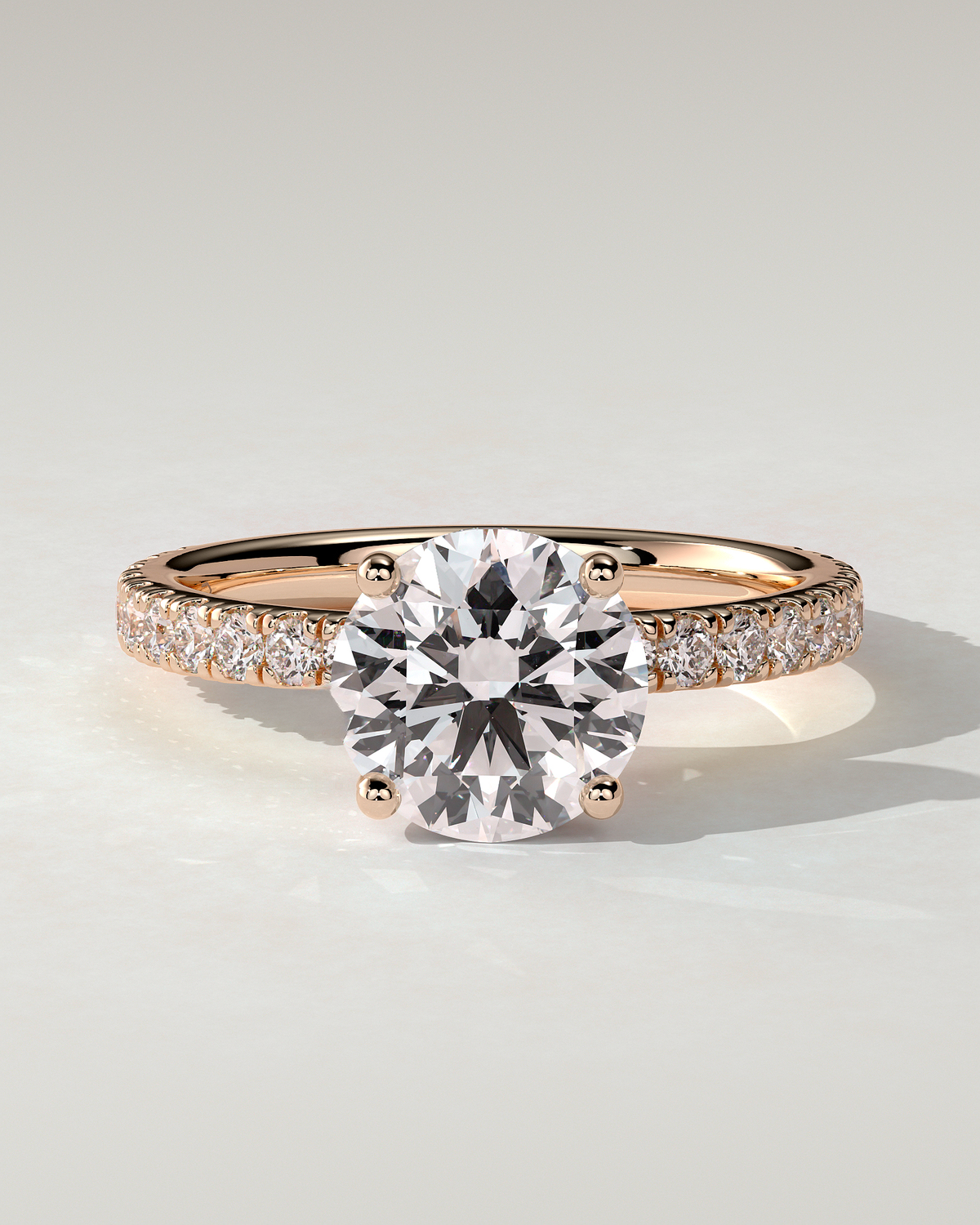 Charlie Solitaire Round Ring