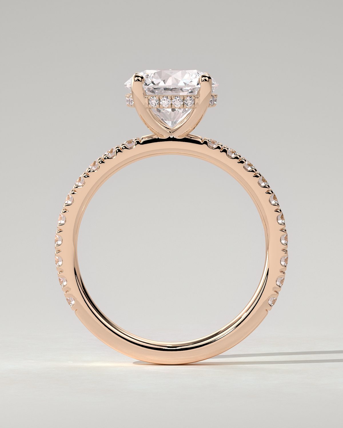 Charlie Solitaire Round Ring
