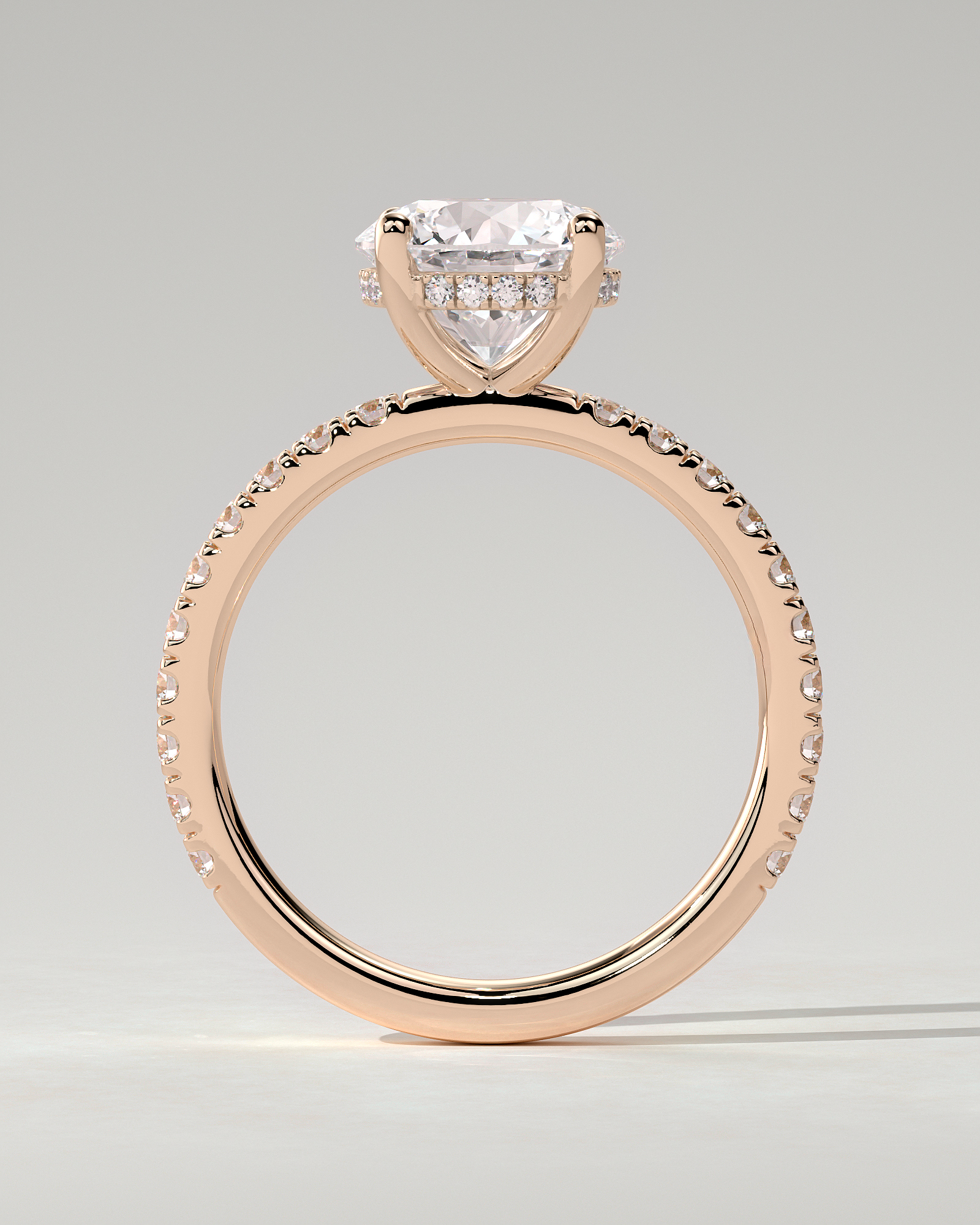 Charlie Solitaire Round Ring