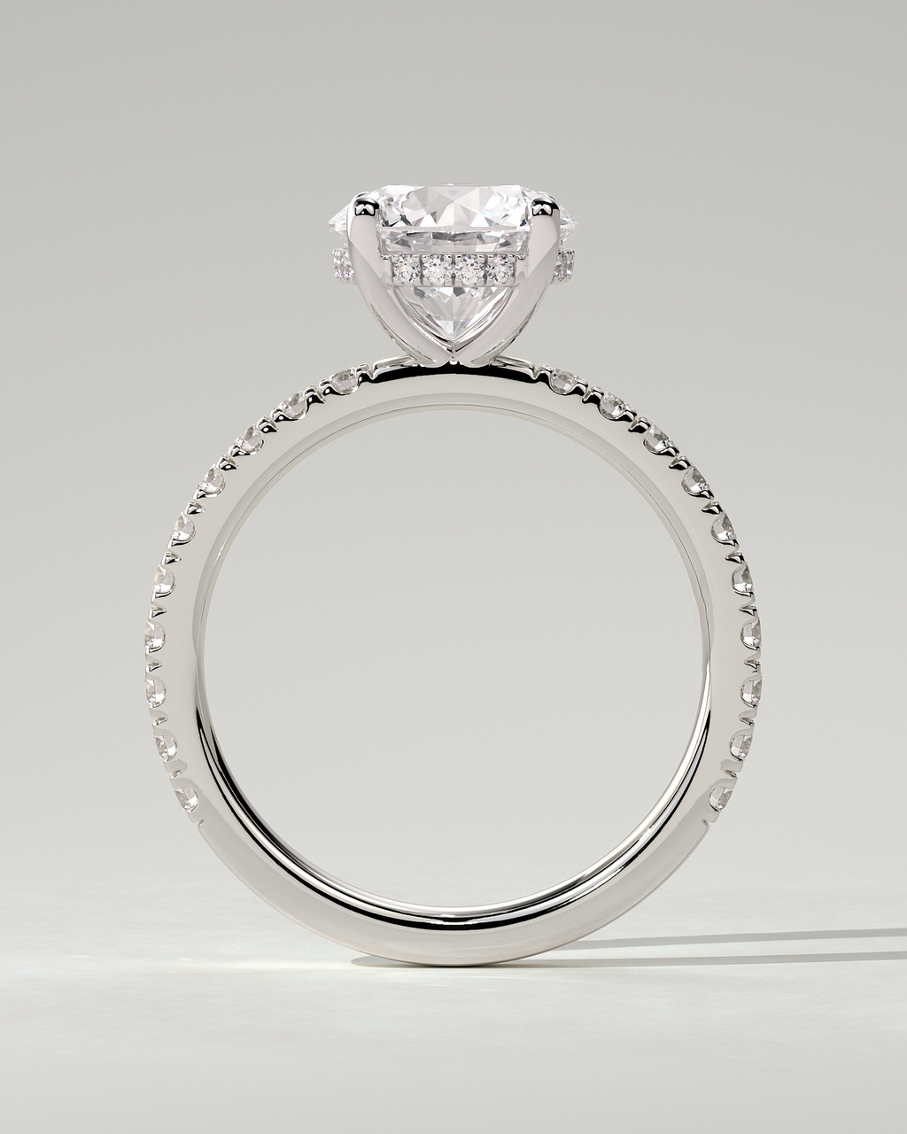 Charlie Solitaire Round Ring