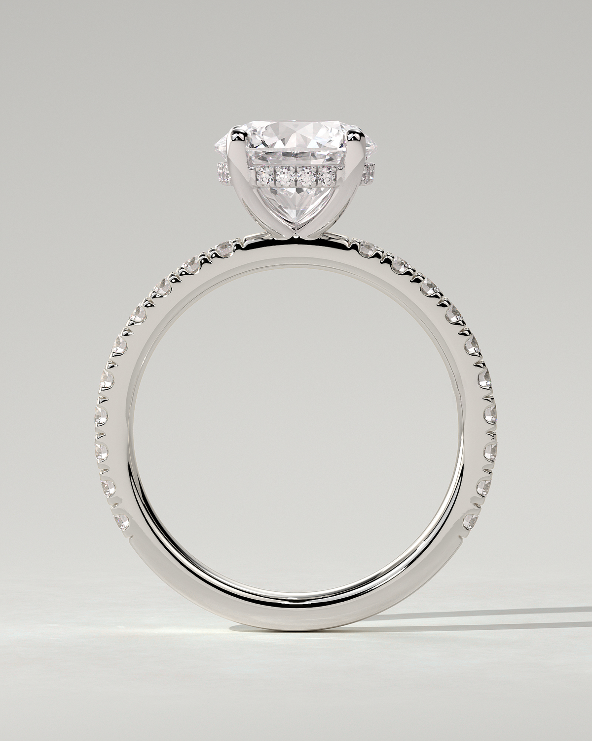 Charlie Solitaire Round Ring