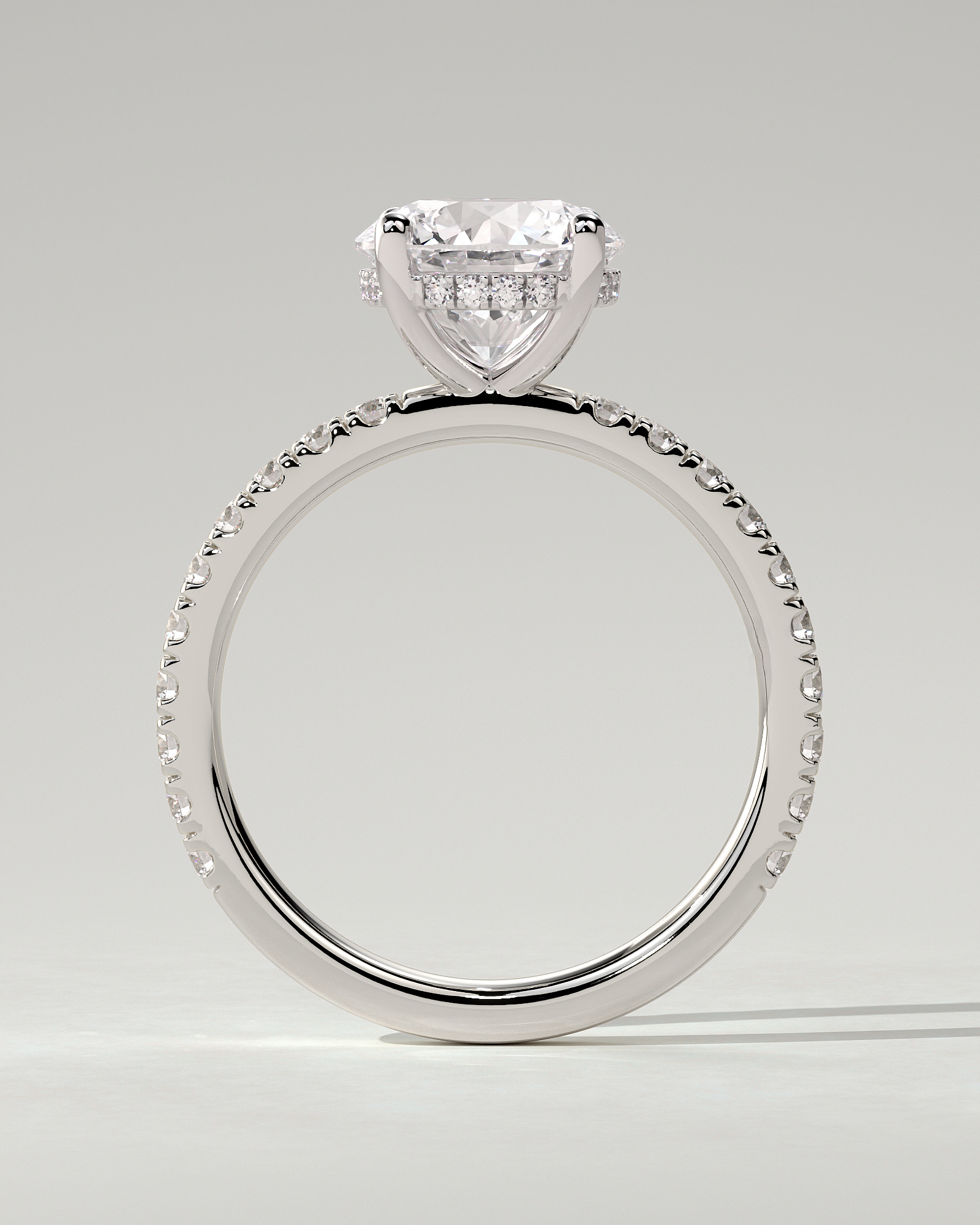 Charlie Solitaire Round Ring