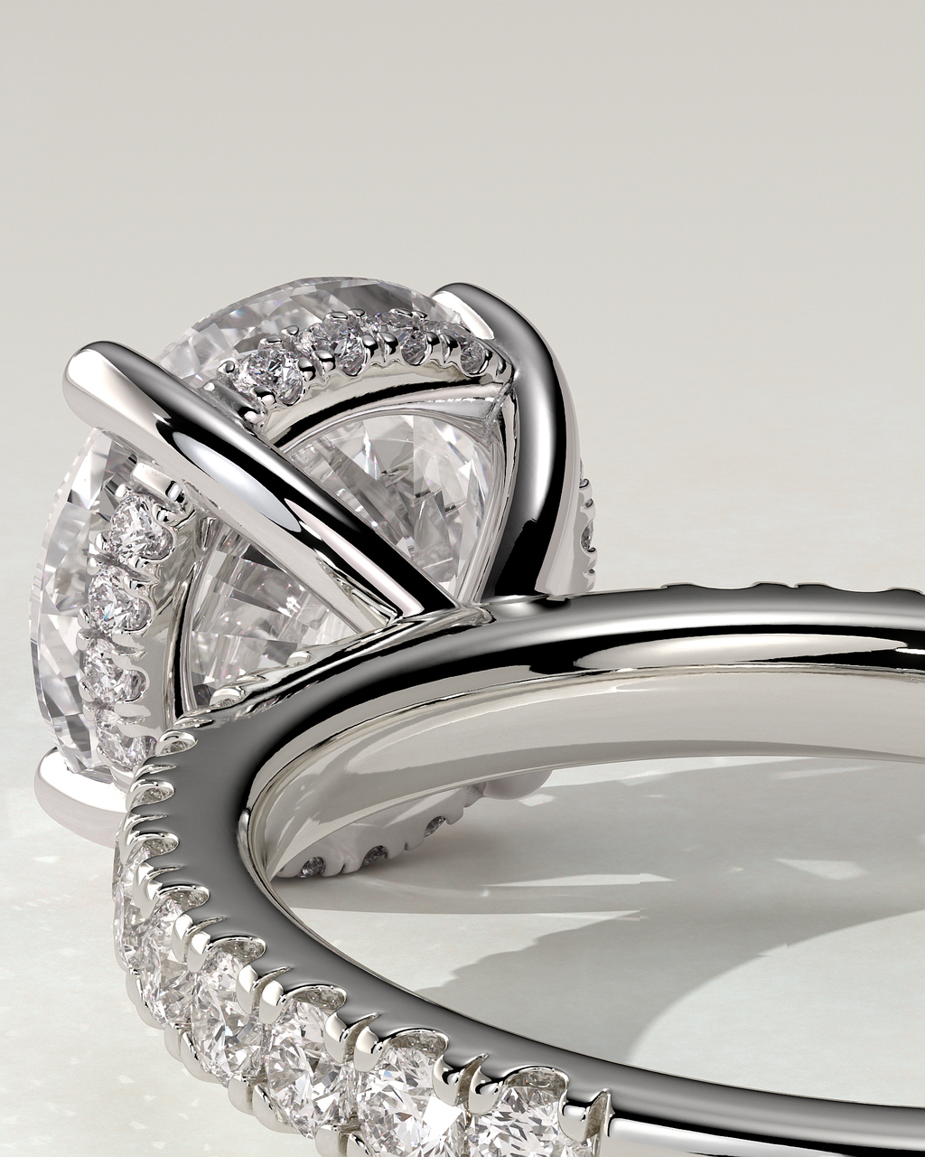 Charlie Solitaire Round Ring