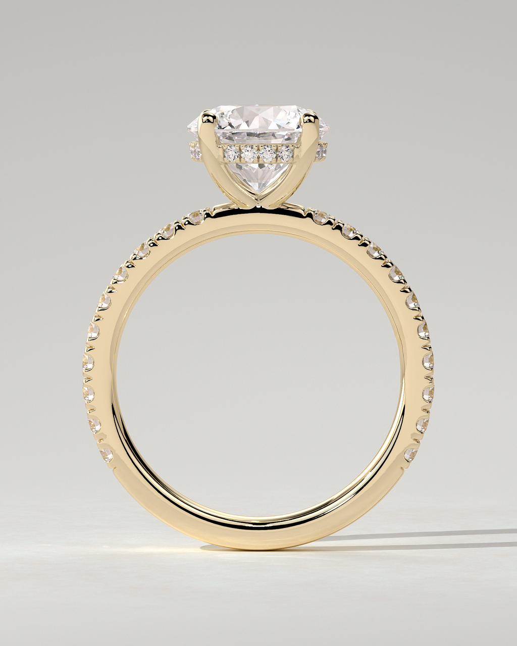 Charlie Solitaire Round Ring