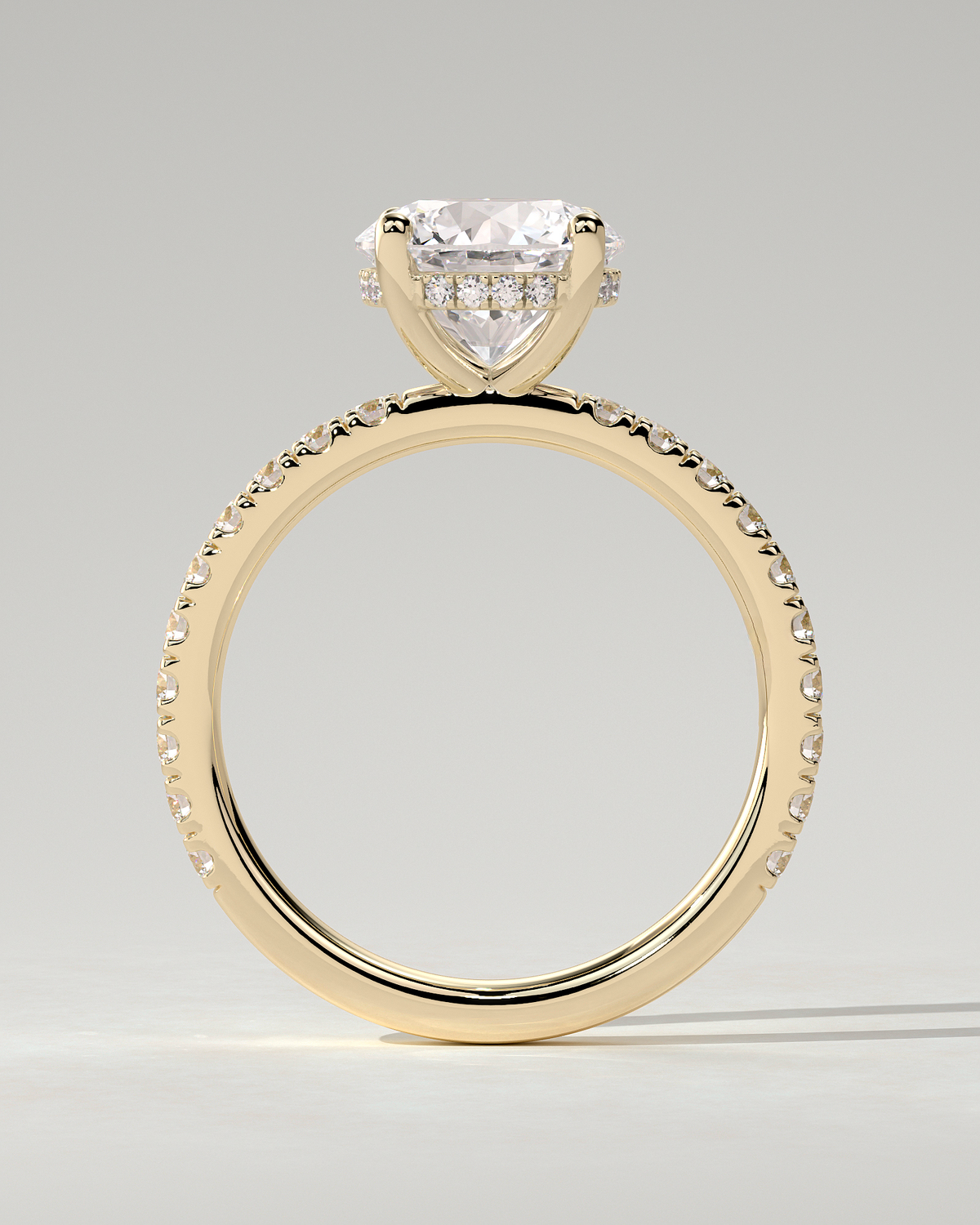 Charlie Solitaire Round Ring