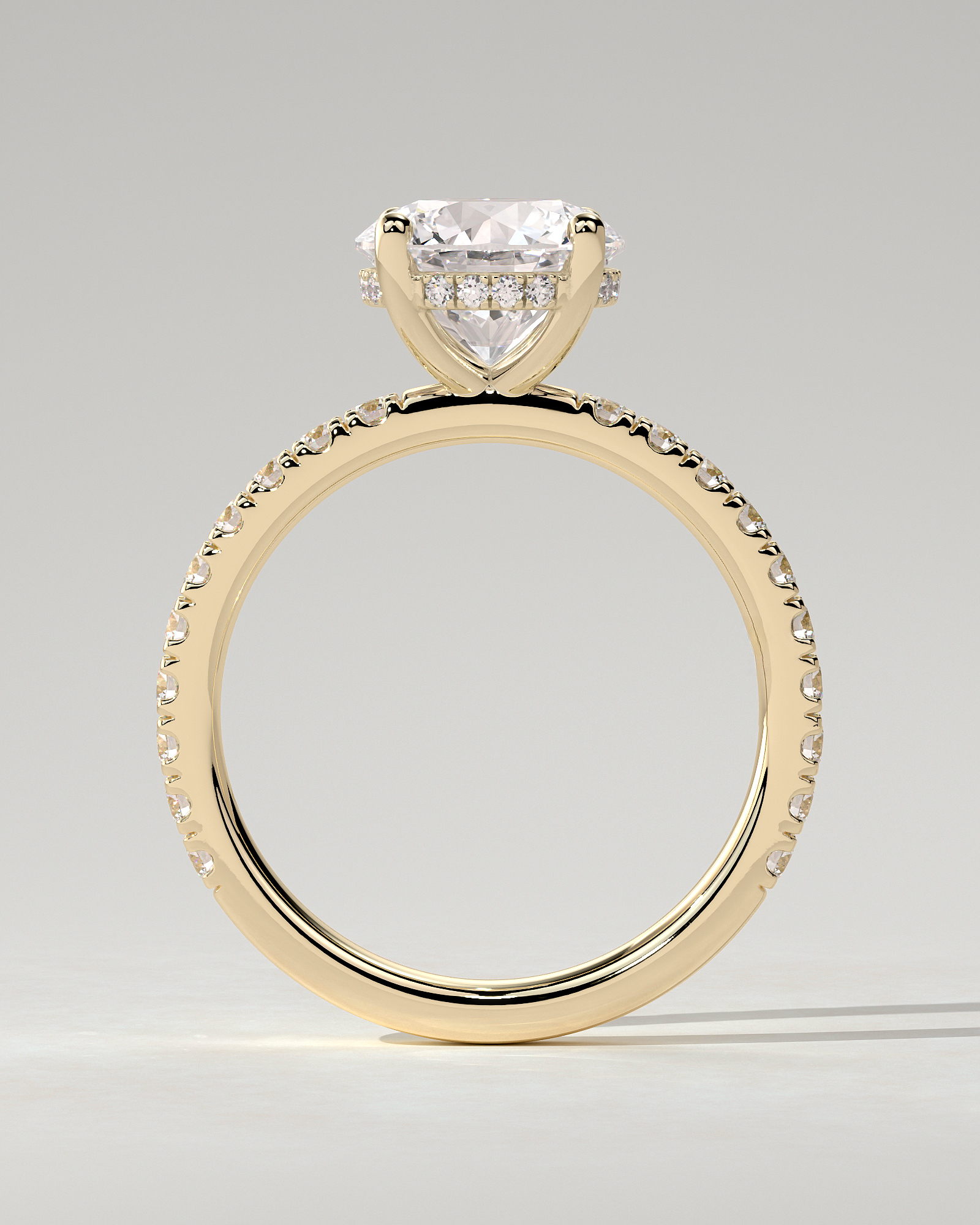 Charlie Solitaire Round Ring