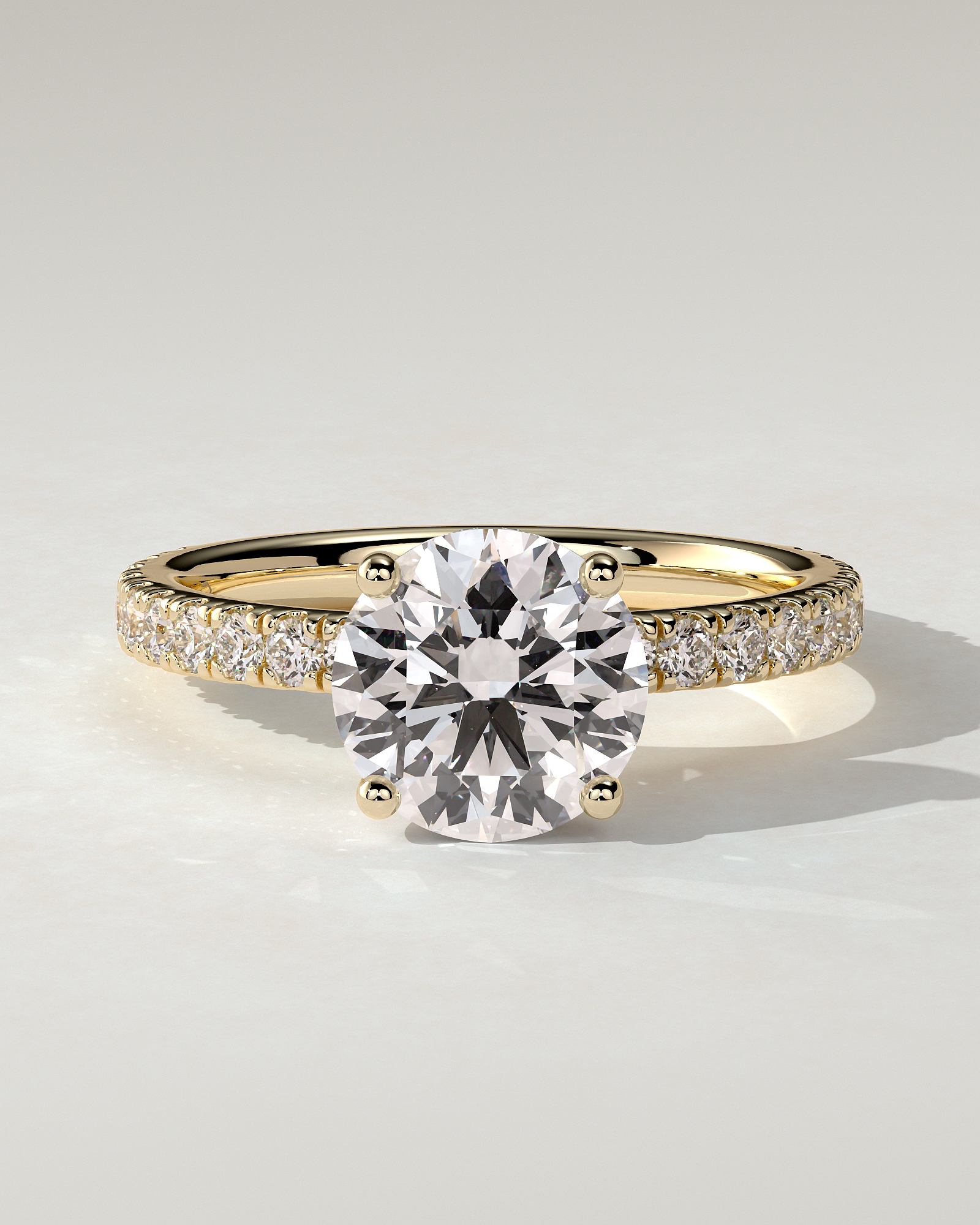 Charlie Solitaire Round Ring