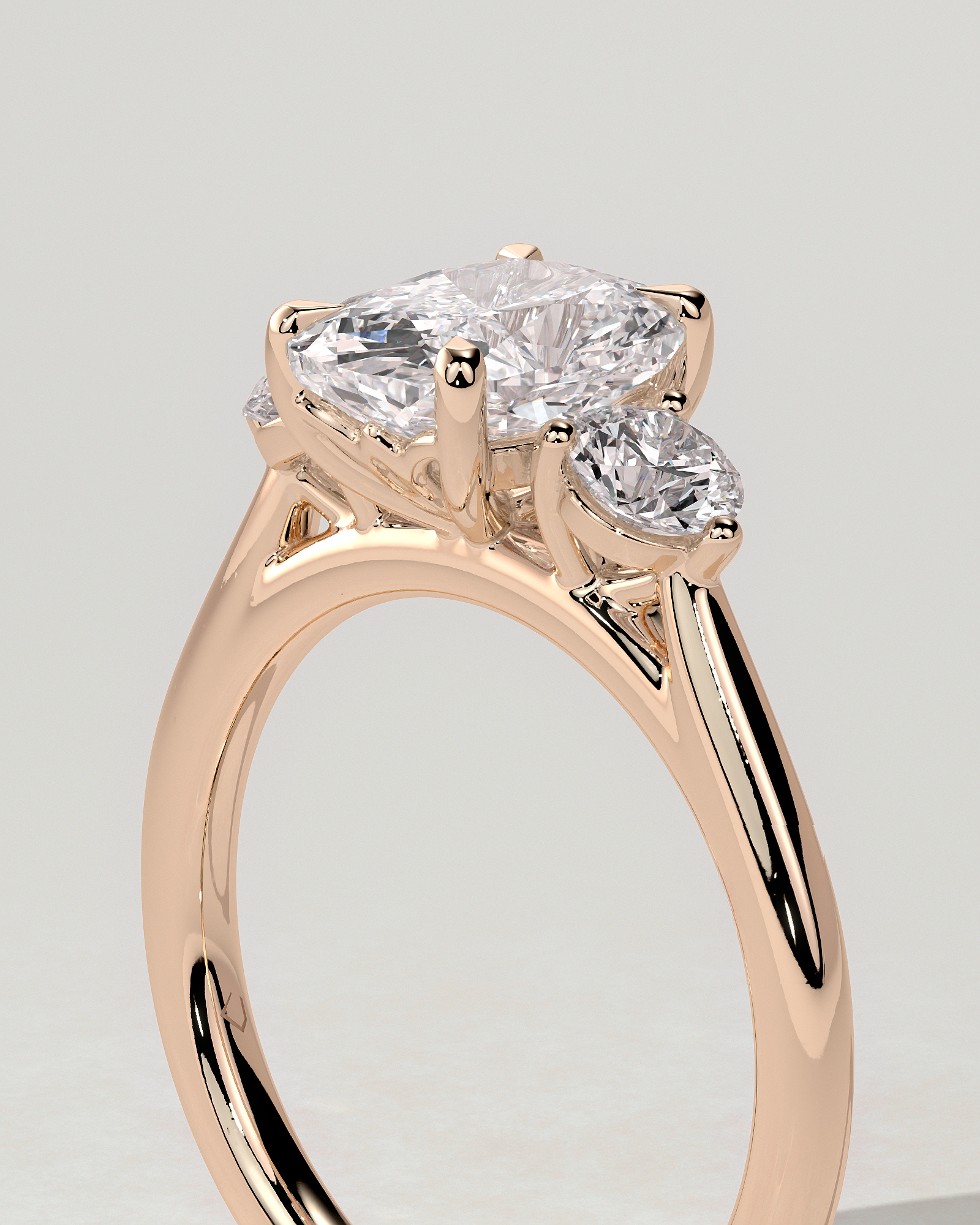 Charmaine Trilogy Cushion Ring