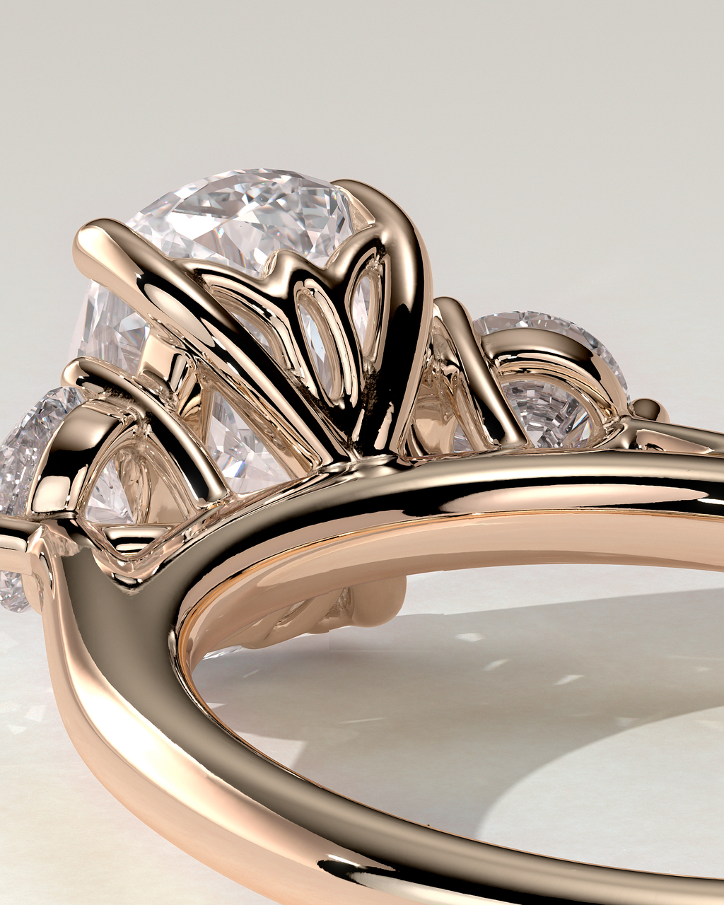 Charmaine Trilogy Cushion Ring