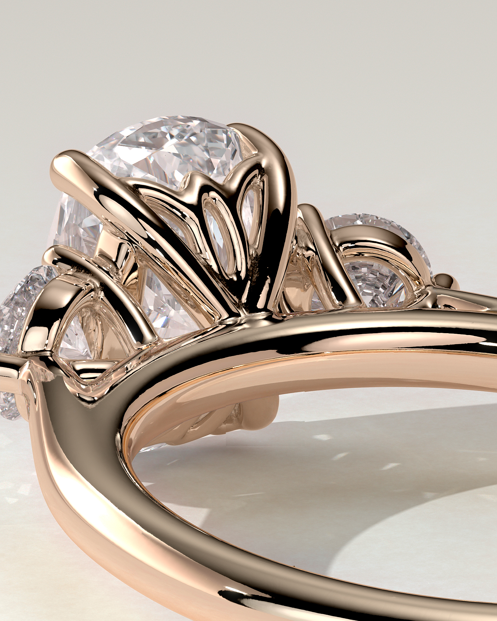 Charmaine Trilogy Cushion Ring