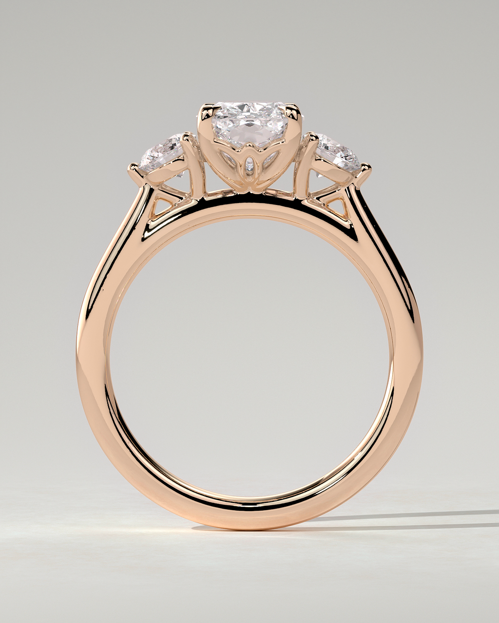 Charmaine Trilogy Cushion Ring