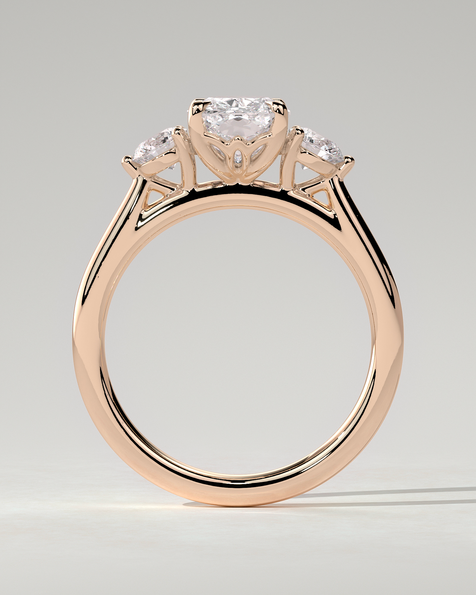 Charmaine Trilogy Cushion Ring