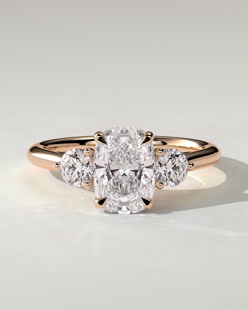 Charmaine Trilogy Cushion Ring