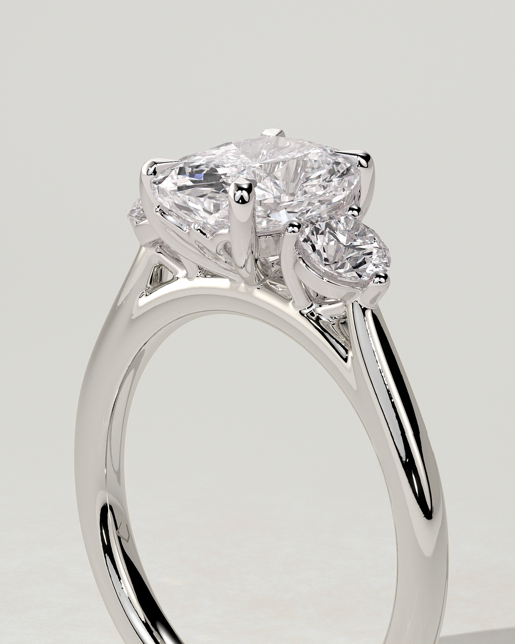 Charmaine Trilogy Cushion Ring
