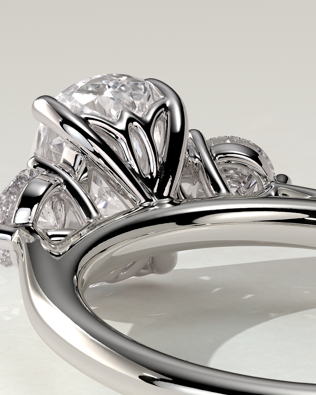 Charmaine Trilogy Cushion Ring