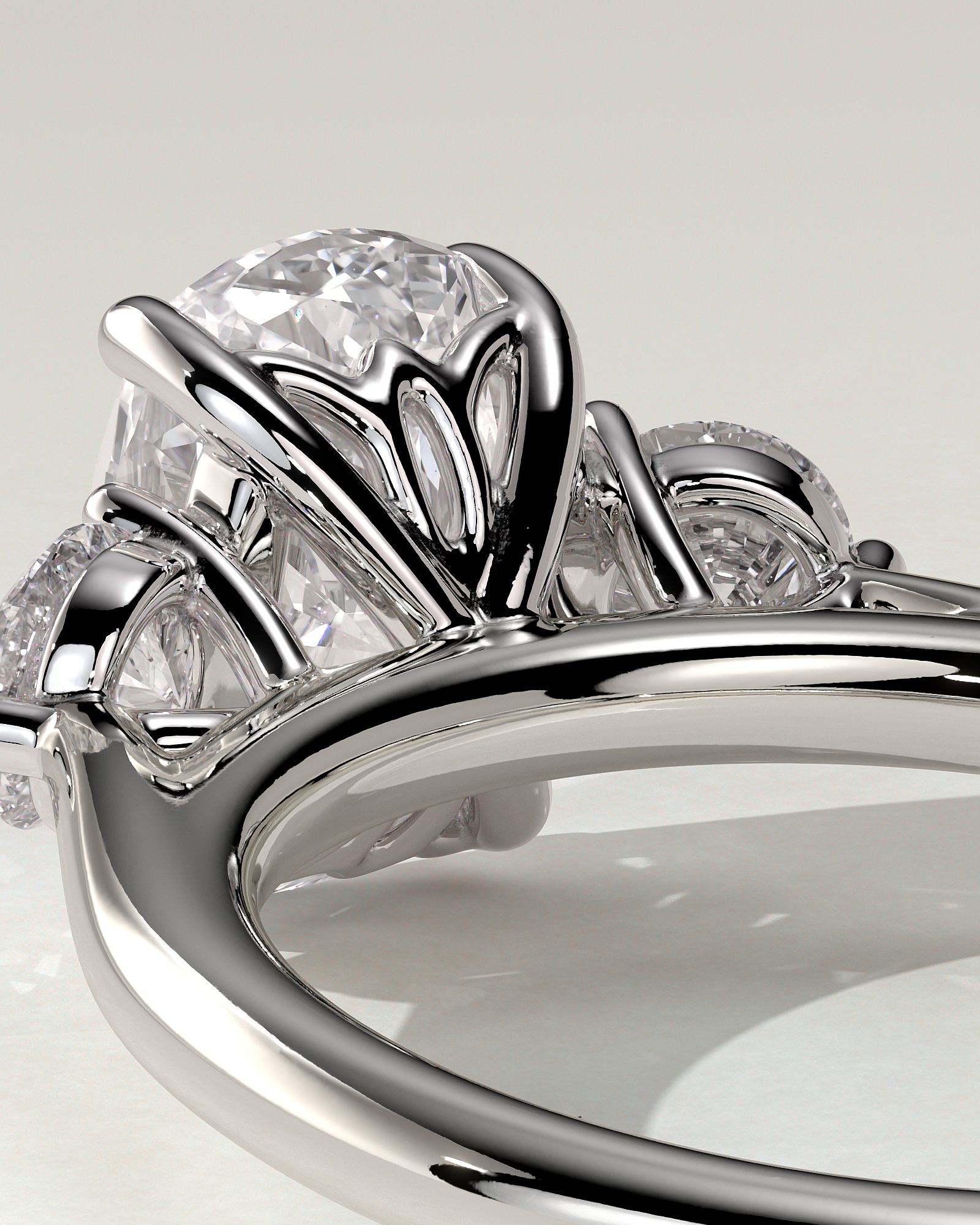 Charmaine Trilogy Cushion Ring
