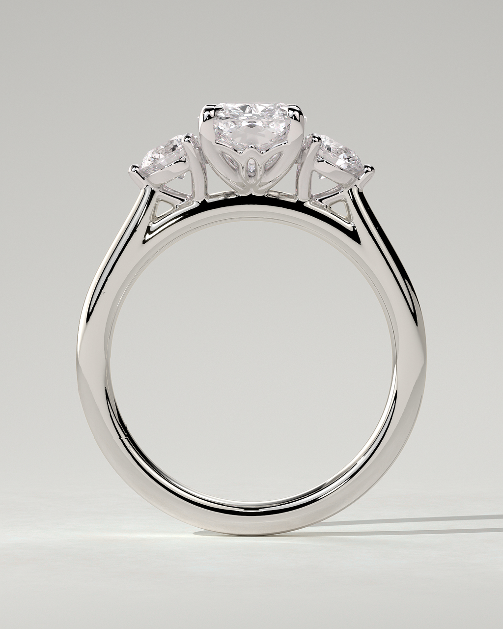 Charmaine Trilogy Cushion Ring