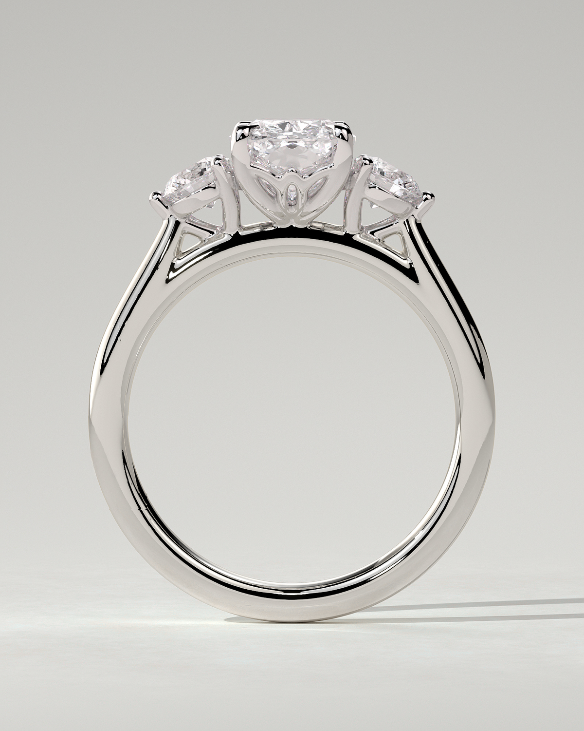 Charmaine Trilogy Cushion Ring