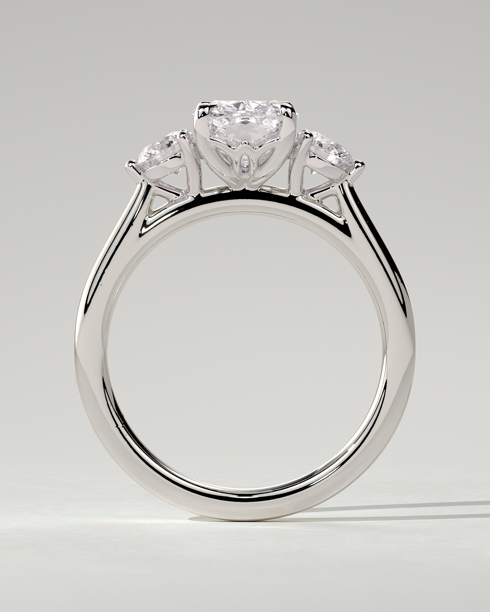 Charmaine Trilogy Cushion Ring