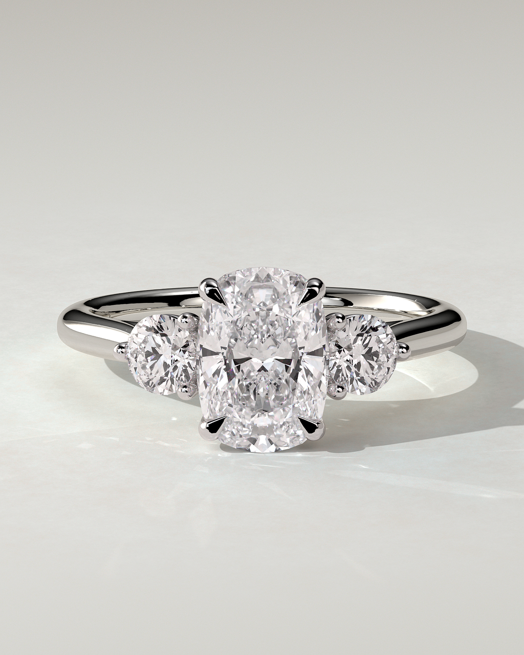 Charmaine Trilogy Cushion Ring