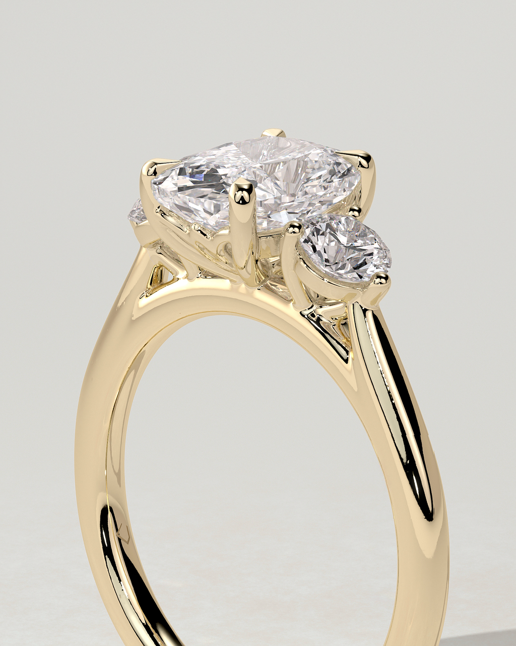 Charmaine Trilogy Cushion Ring