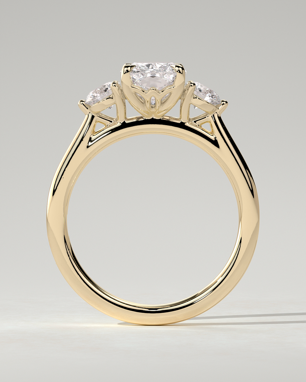 Charmaine Trilogy Cushion Ring