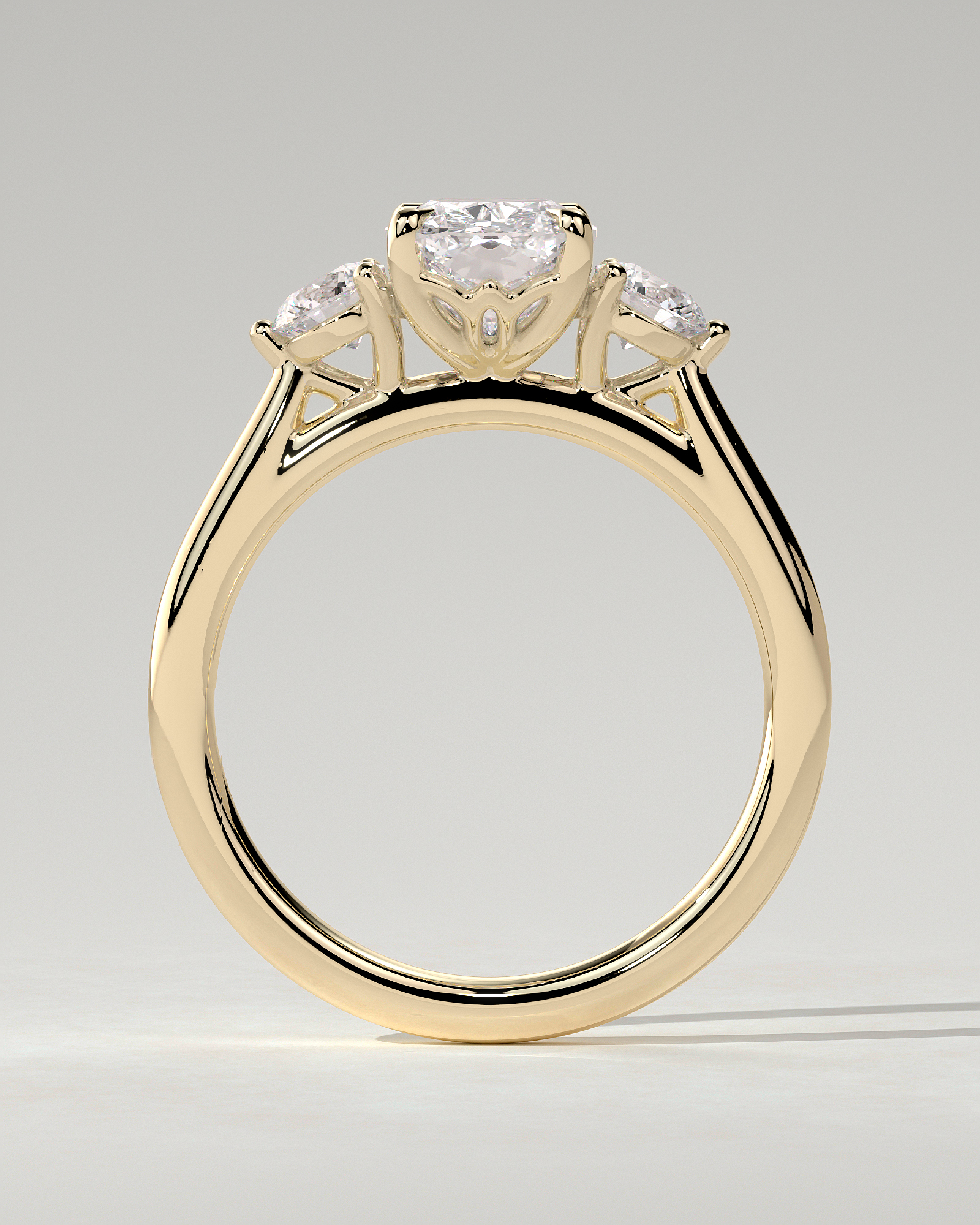 Charmaine Trilogy Cushion Ring