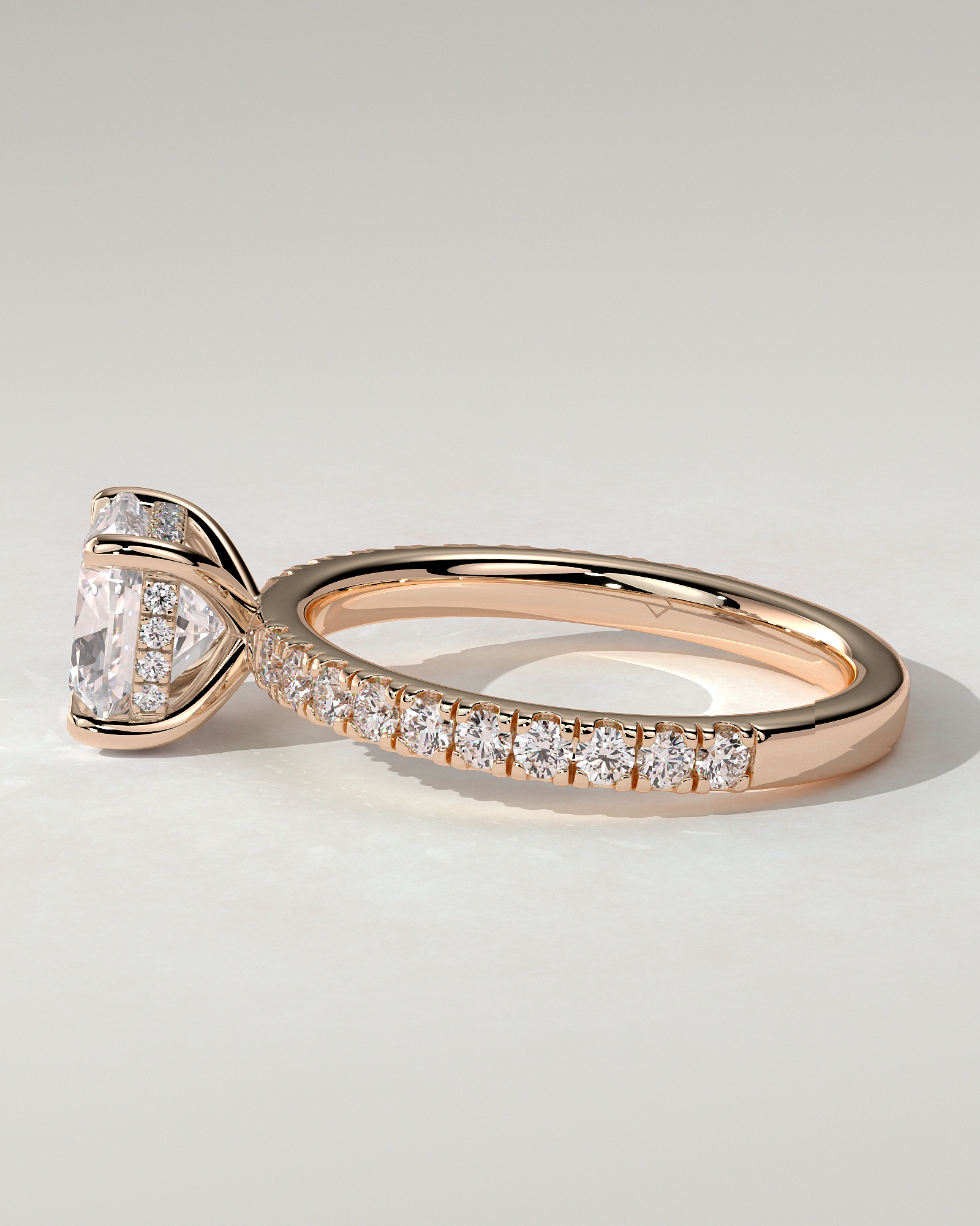 Claudia Solitaire Cushion Ring