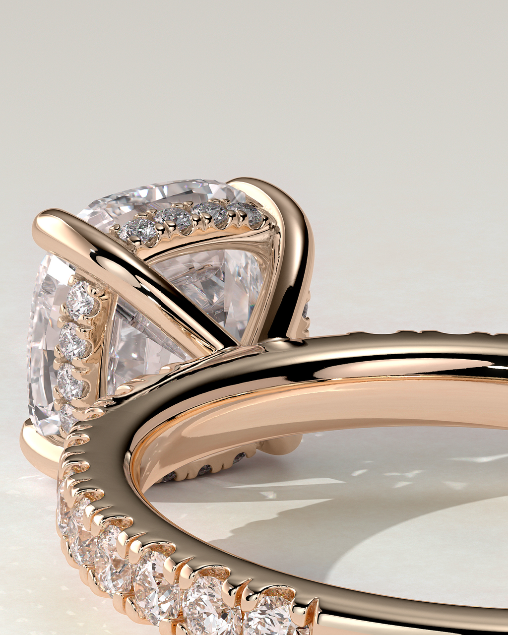 Claudia Solitaire Cushion Ring