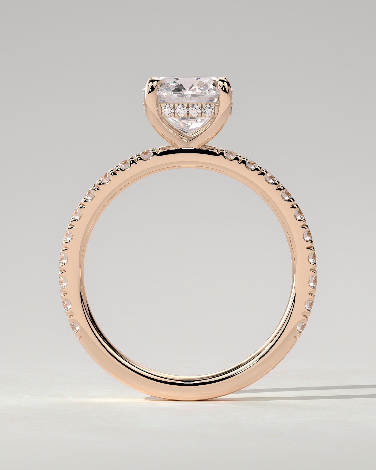 Claudia Solitaire Cushion Ring